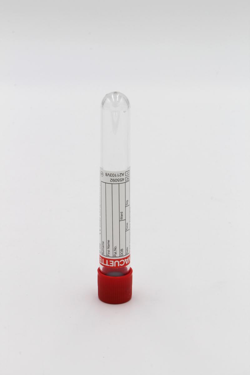 PROVETTA VACUETTE Tappo/ROSSO 1 pz