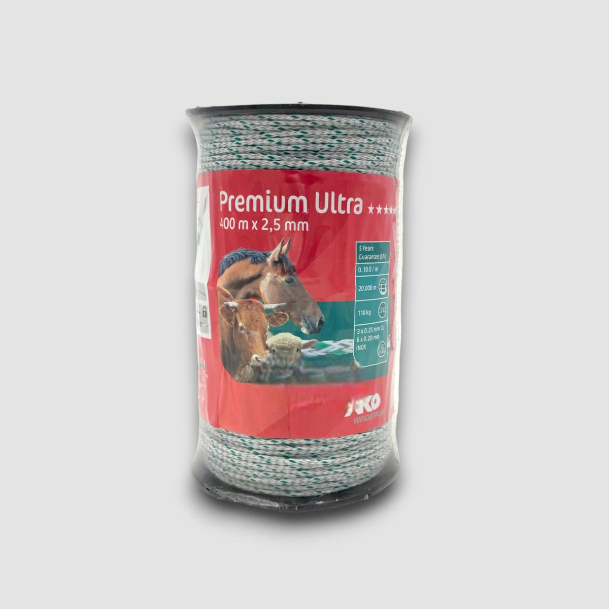 CORDA PREMIUM ULTRA 400m x 2,5mm bianco/verde